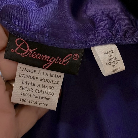 Dreamgirl Purple Satin Robe Size Small NWT - Picture 2 of 6